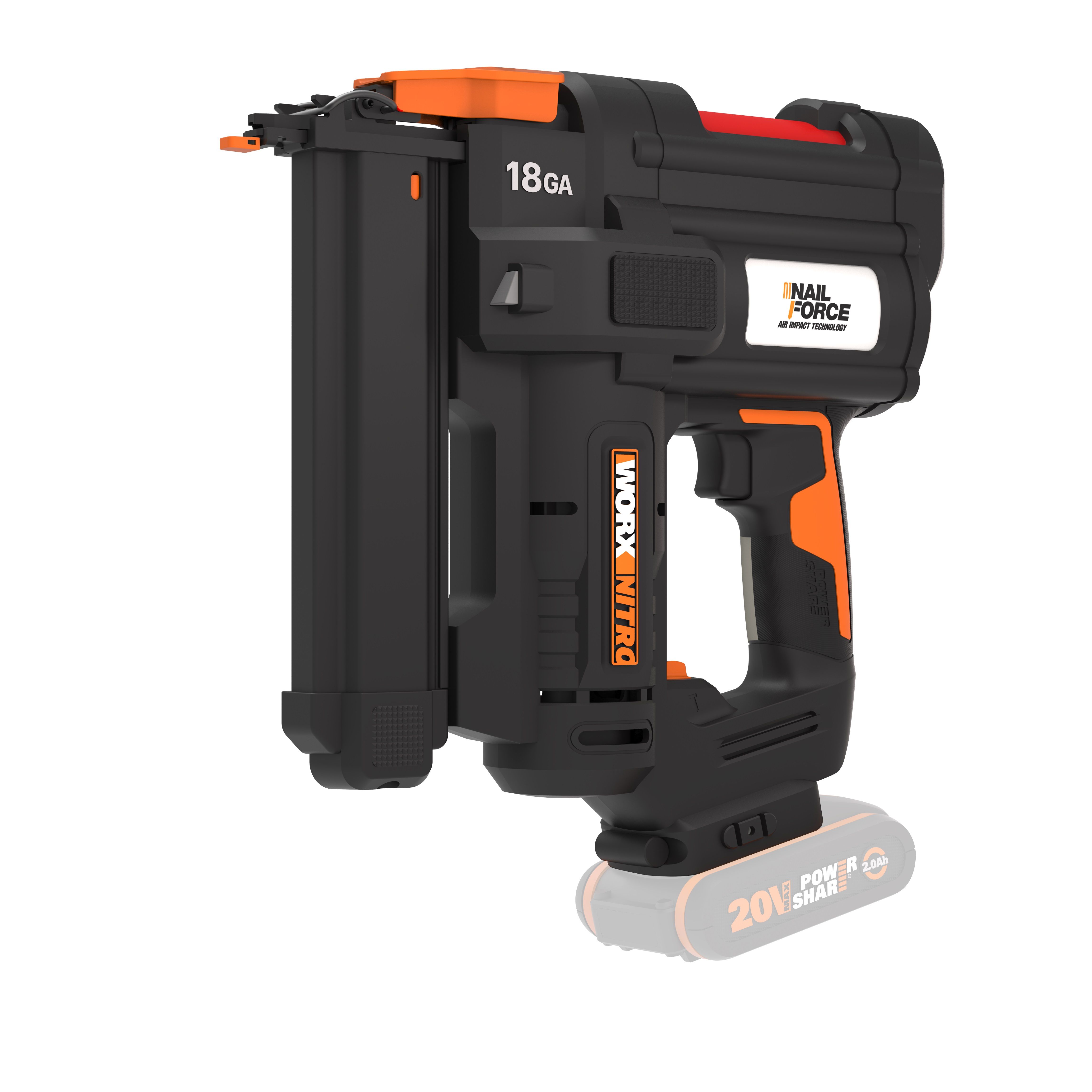 Worx WX844.9 - Grapadora de corona NITRO 20V (S/bat)